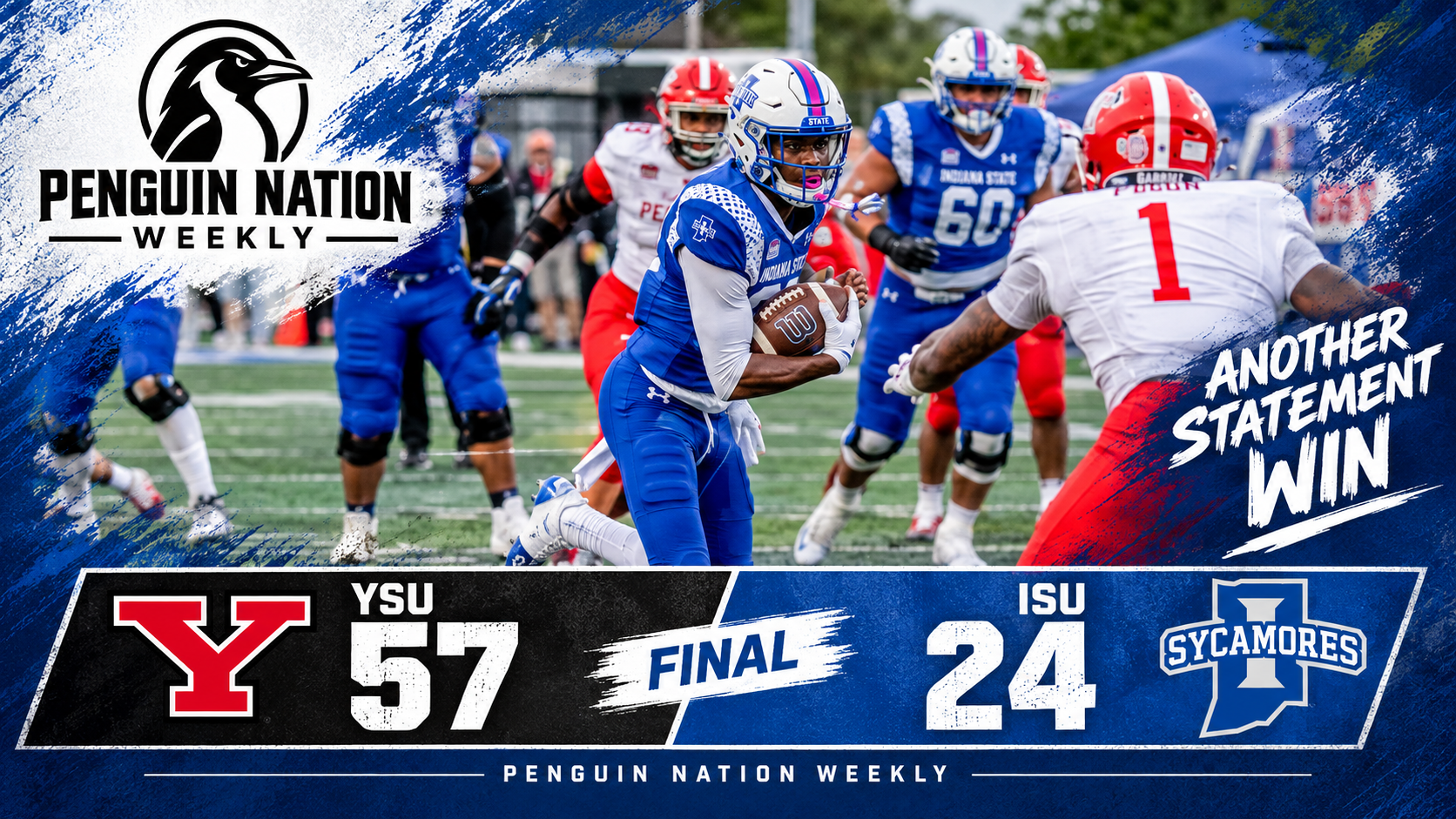 Initial Thoughts: YSU’s Offense Erupts for 57 Points in 57-24 Win